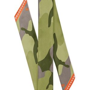 Camouflage silk twilly Scarf